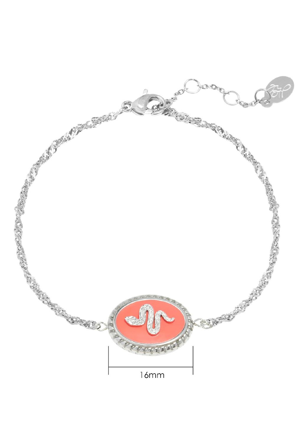 Armband Serpent Oranje Stainless Steel h5Afbeelding2